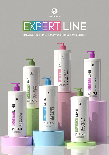 Adricoco, EXPERT LINE - шампунь стабилизатор цвета для волос, 1000 мл