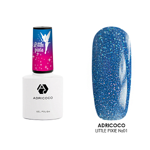 Adricoco, Little Pixie - гель-лак светоотражающий №01 (Небесная роса ), 8 мл