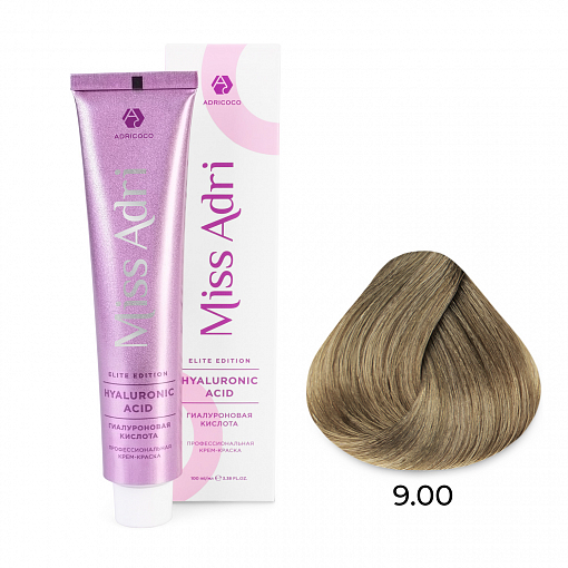 Adricoco, Miss Adri Elite Edition - крем-краска для волос (оттенок 9.00), 100 мл