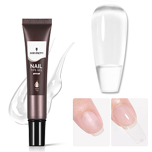 Born Pretty, Nail Tips Gel - клей для гелевых типс (clear), 15 гр